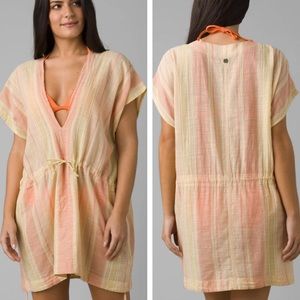 PRANA NWT MARINA BAY TUNIC COVERUP SUNSET PEACH SMALL